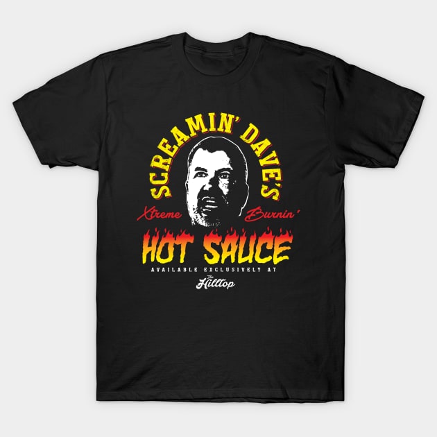 Screamin' Dave's Hot Sauce T-Shirt by MindsparkCreative